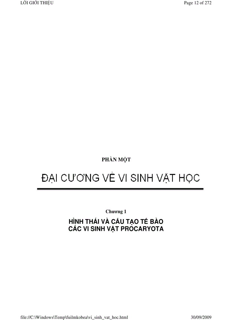 image for page Vi sinh vật học phần 1
