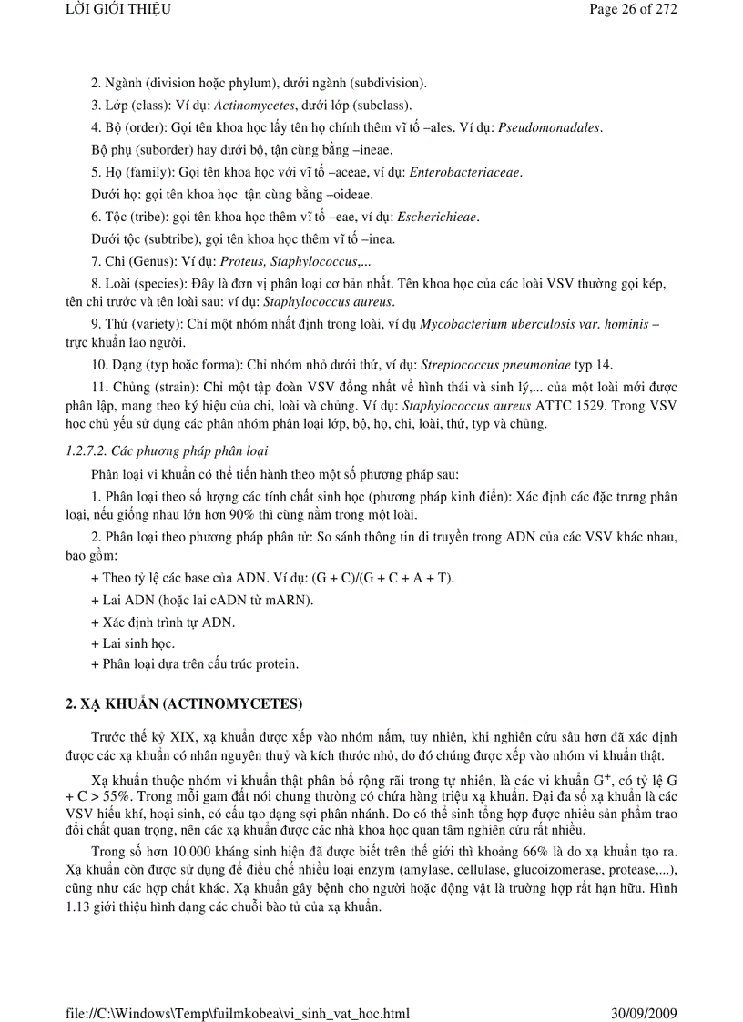 image for page Vi sinh vật học phần 1