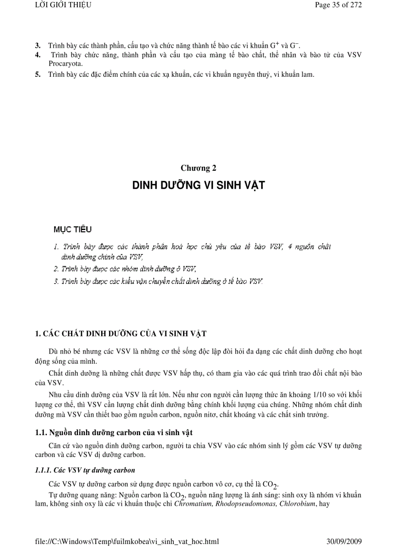 image for page Vi sinh vật học phần 1