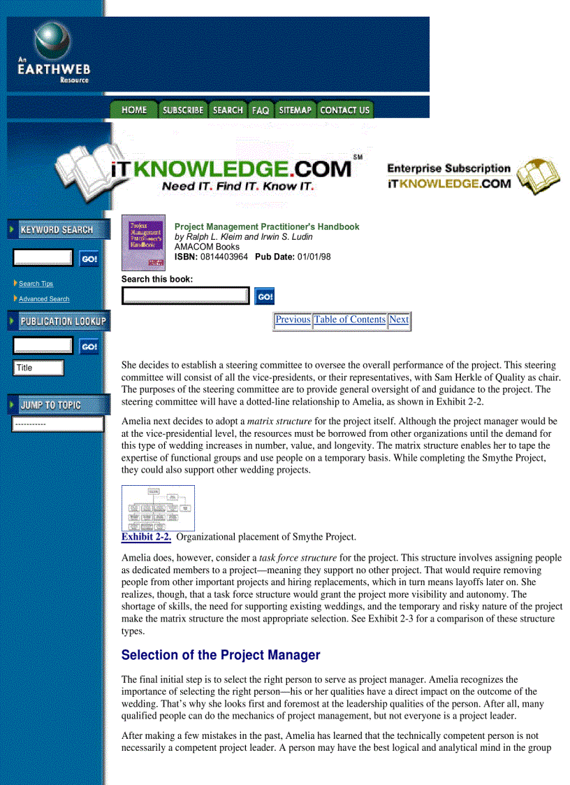 image for page Project Management Practitioner s Handbook