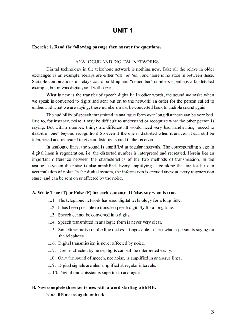 image for page Tiếng Anh chuyên ngành Viễn thông Bài tập