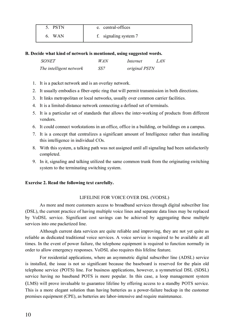 image for page Tiếng Anh chuyên ngành Viễn thông Bài tập