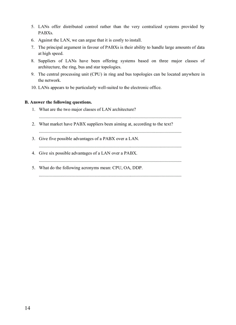 image for page Tiếng Anh chuyên ngành Viễn thông Bài tập