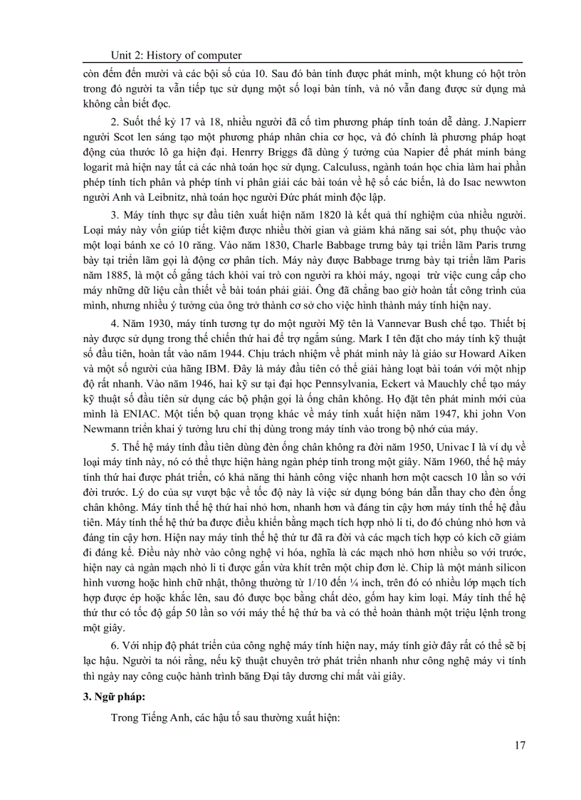 image for page Tiếng Anh chuyên ngành công nghệ thông tin Lý thuyết