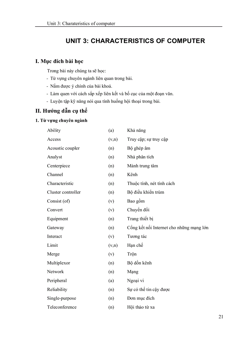 image for page Tiếng Anh chuyên ngành công nghệ thông tin Lý thuyết