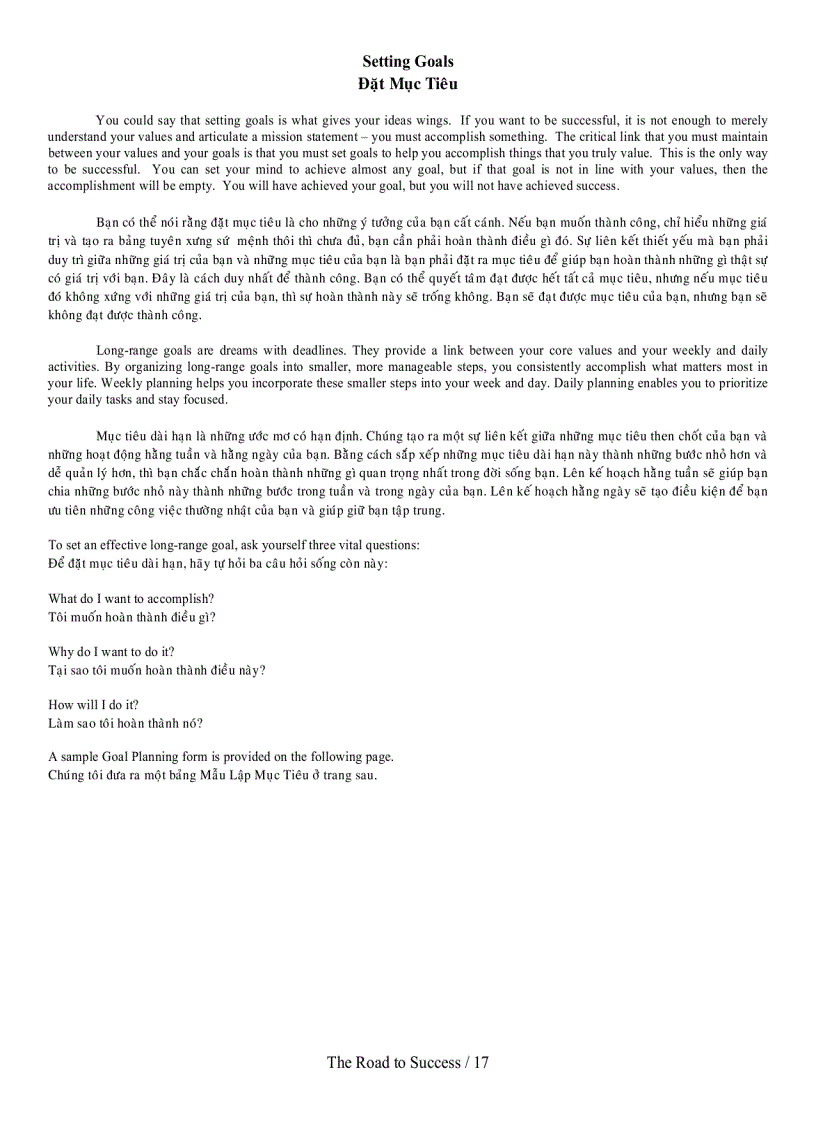 image for page The Road to Success Đường Đến Thành Công