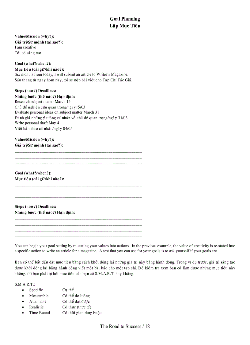 image for page The Road to Success Đường Đến Thành Công