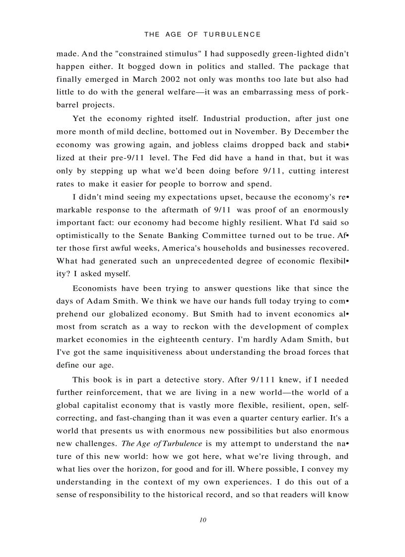 image for page The Age of Turbulence Adventures in a New World by Alan Greenspan