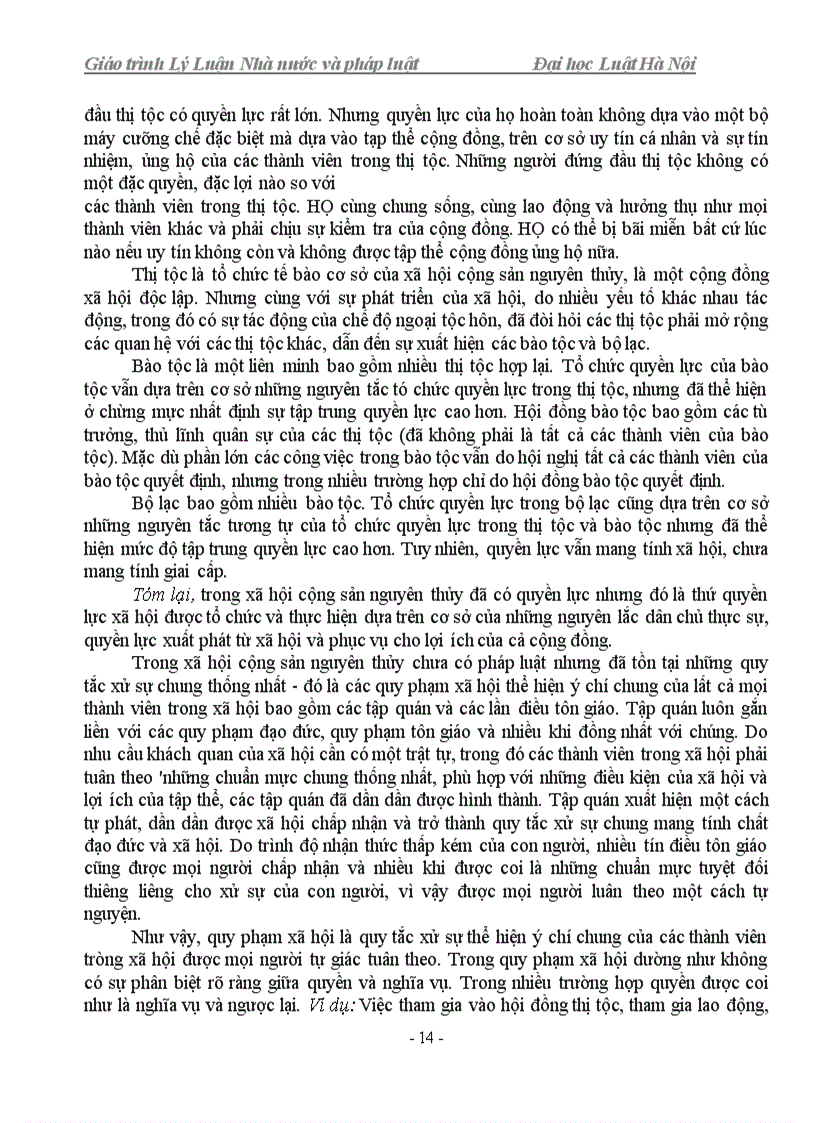 image for page Giáo trình Lý luận Nhà nước và pháp luật ĐH Luật Hà Nội