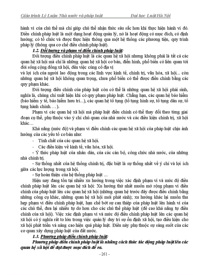 image for page Giáo trình Lý luận Nhà nước và pháp luật ĐH Luật Hà Nội