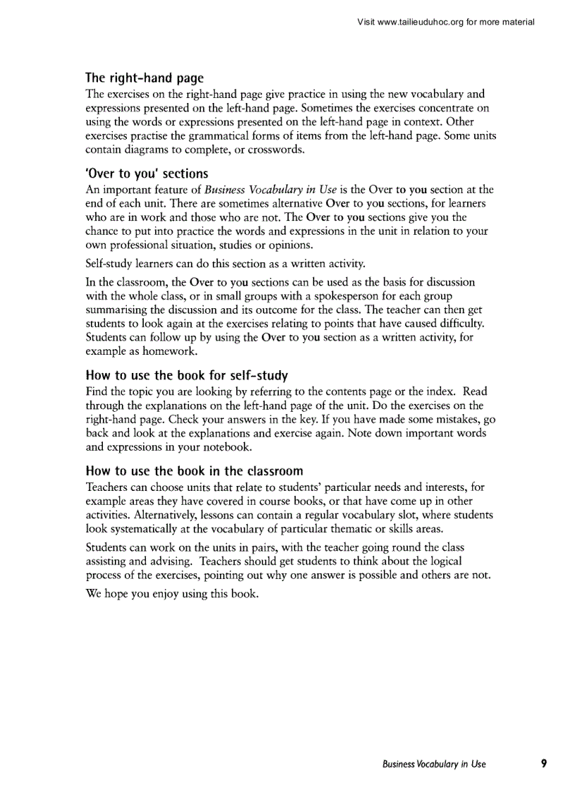 image for page Business Vocabulary In Use Intermidiate Cambridge quyển 1