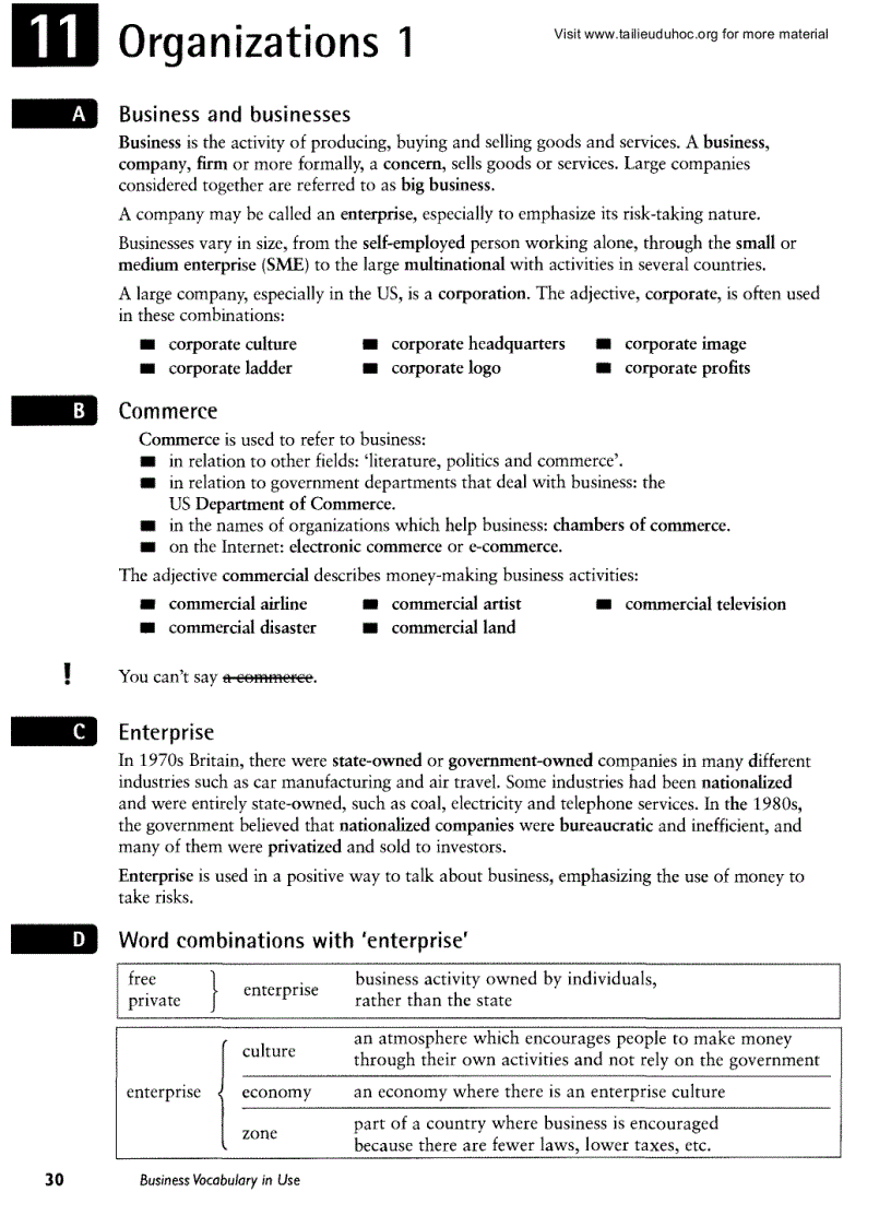 image for page Business Vocabulary In Use Intermidiate Cambridge Quyển 2