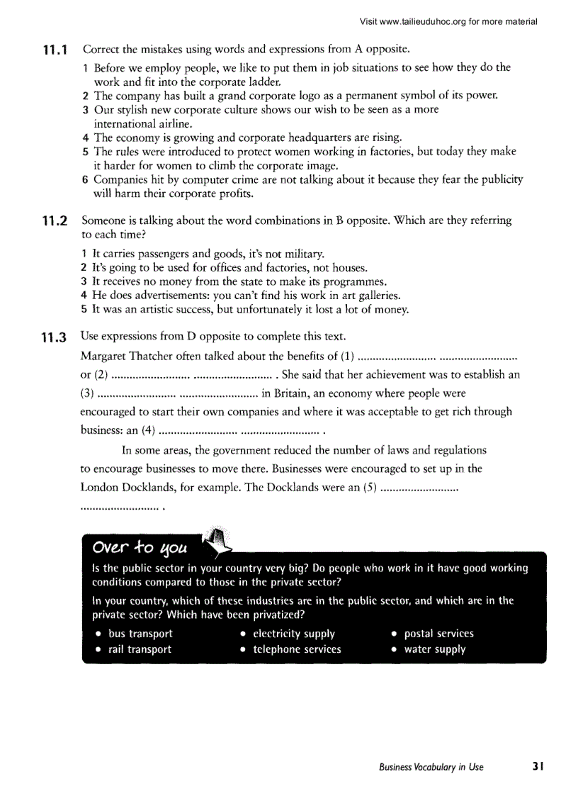 image for page Business Vocabulary In Use Intermidiate Cambridge Quyển 2