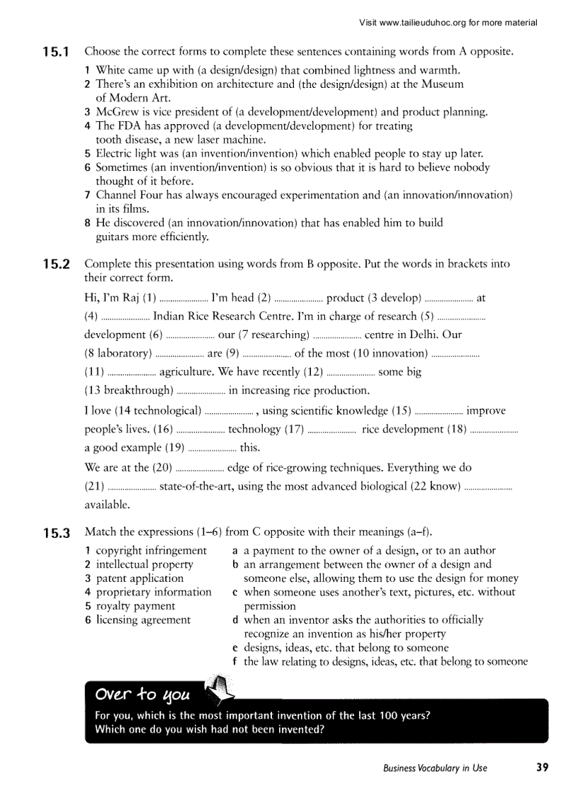 image for page Business Vocabulary In Use Intermidiate Cambridge Quyển 2