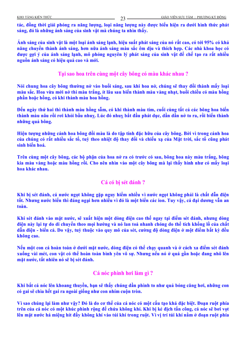 image for page Những kiến thức phổ thông vè cuộc sống xung quanh ta