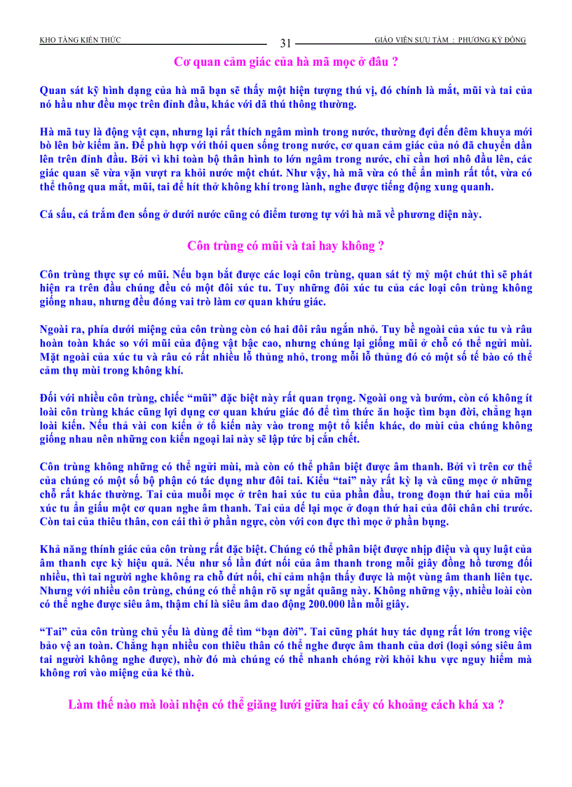 image for page Những kiến thức phổ thông vè cuộc sống xung quanh ta