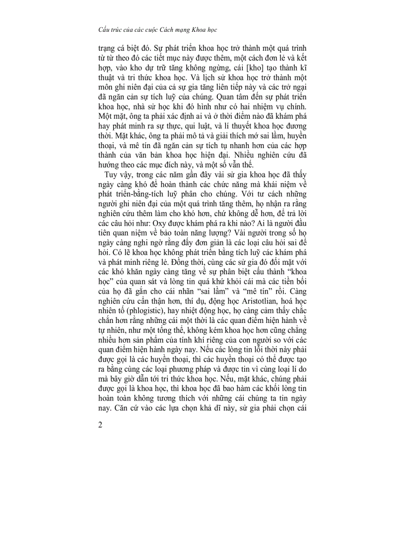 image for page Cấu trúc của các cuộc cách mạng khoa học