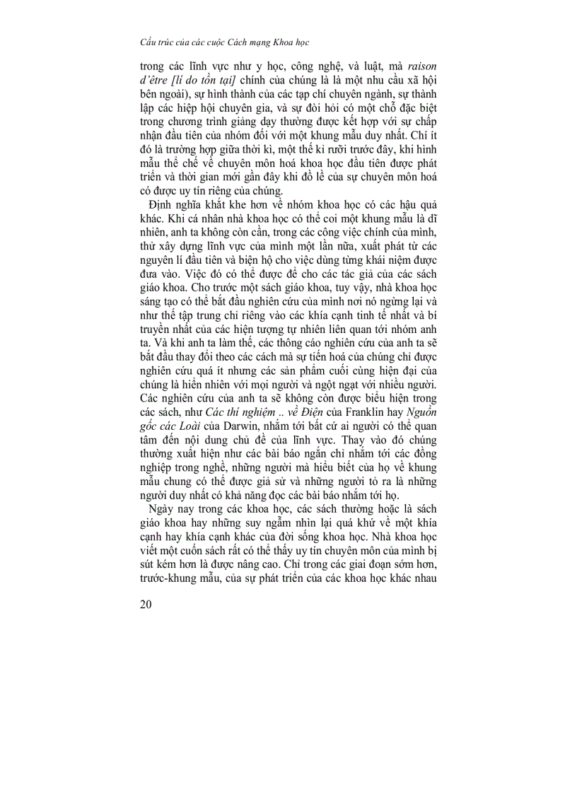 image for page Cấu trúc của các cuộc cách mạng khoa học