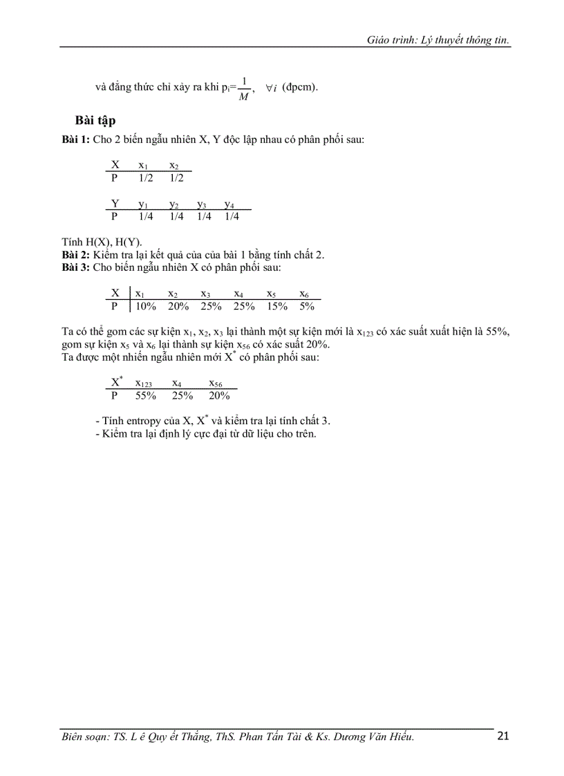 image for page Giáo trình lý thuyết thông tin