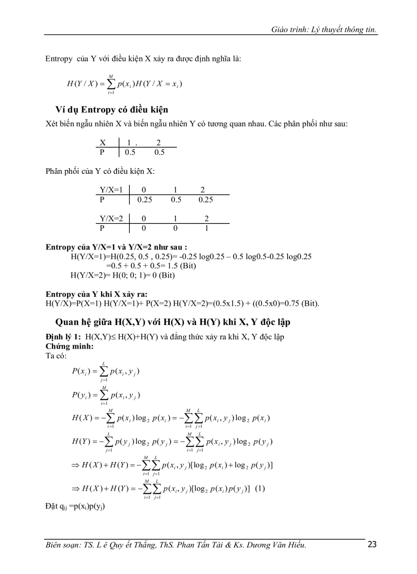 image for page Giáo trình lý thuyết thông tin