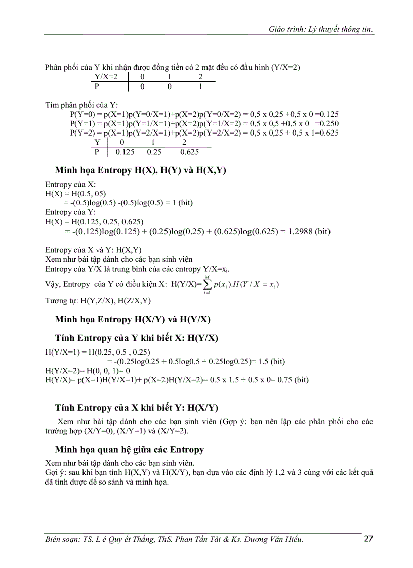 image for page Giáo trình lý thuyết thông tin