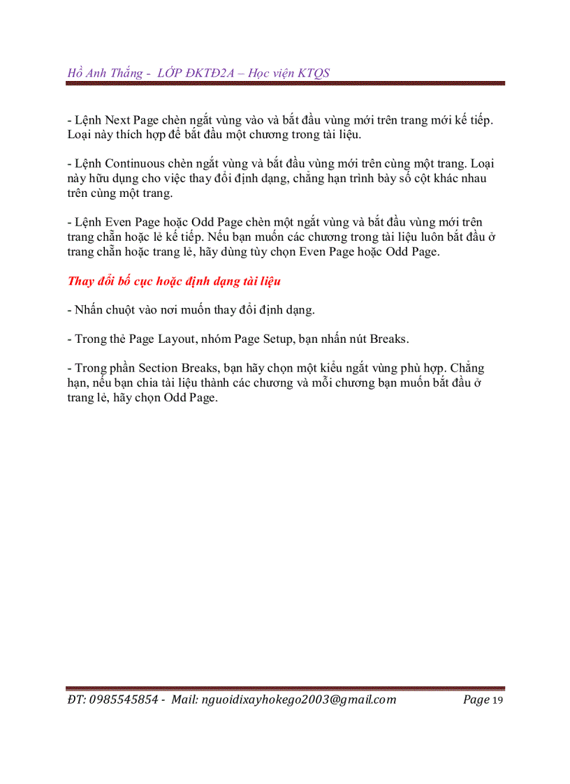 image for page Sách học MS Office 2007