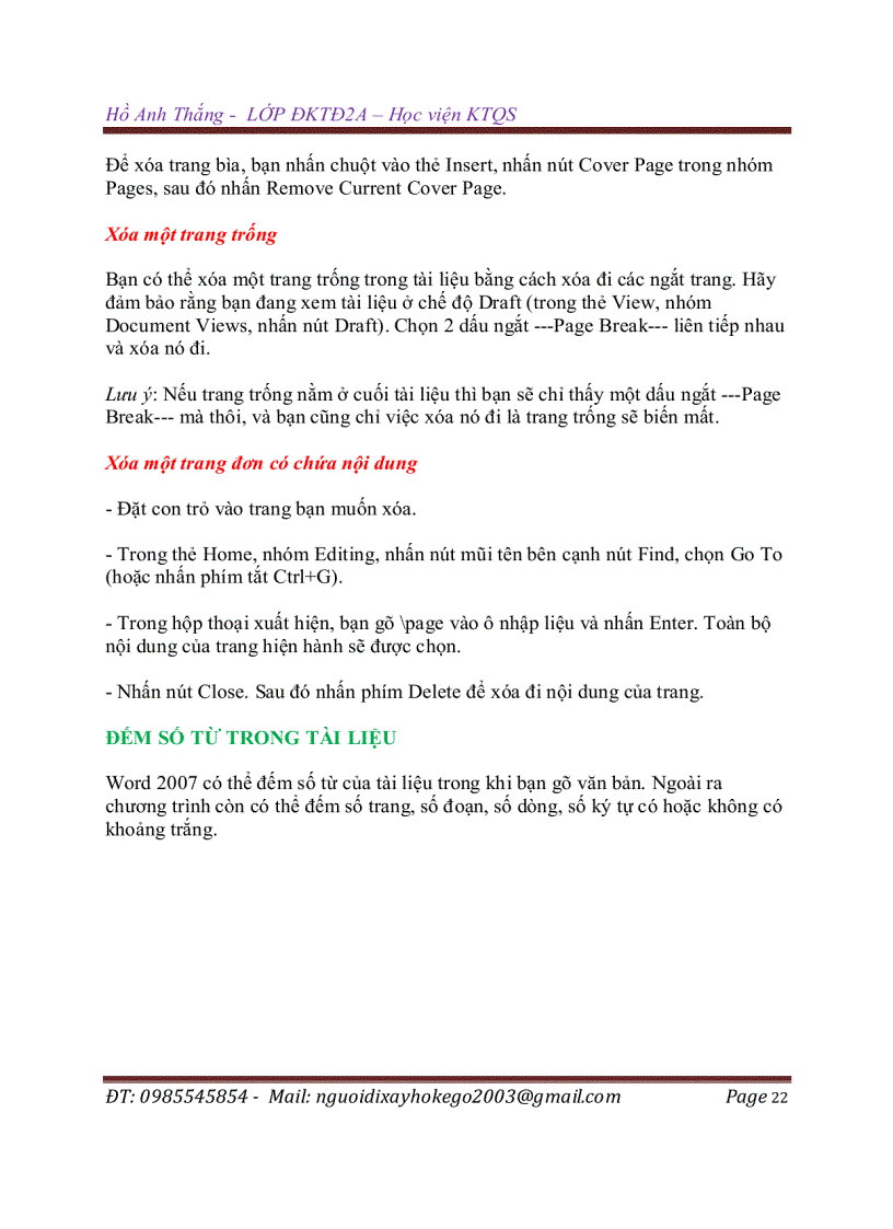 image for page Sách học MS Office 2007