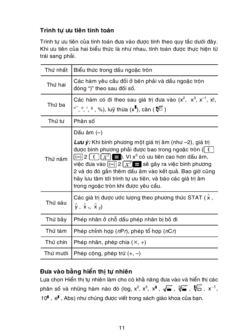 image for page Sách hướng dẫn sử dụng máy tính Fx 500VN PLUS máy tính Fx 500VN PLUS Fx 500VN PLUS