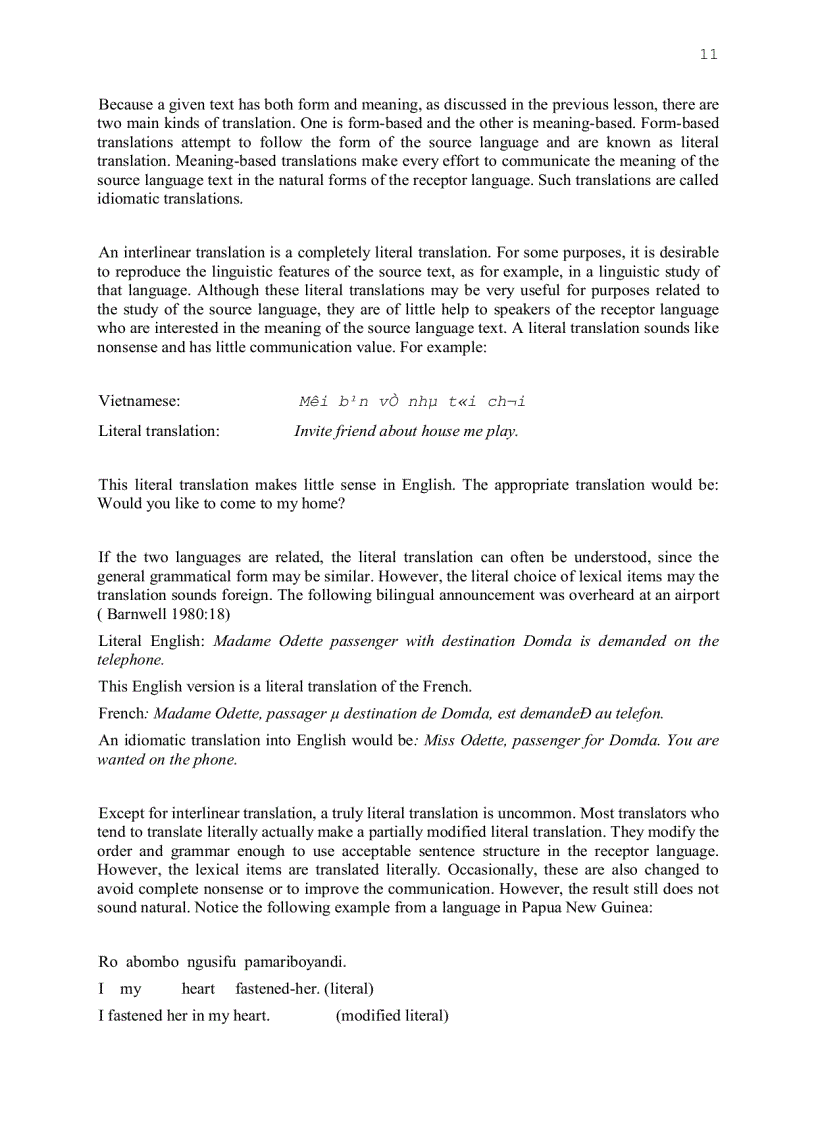 image for page Giáo trình Translation 1 2 Đại học Ngoại ngữ Huế