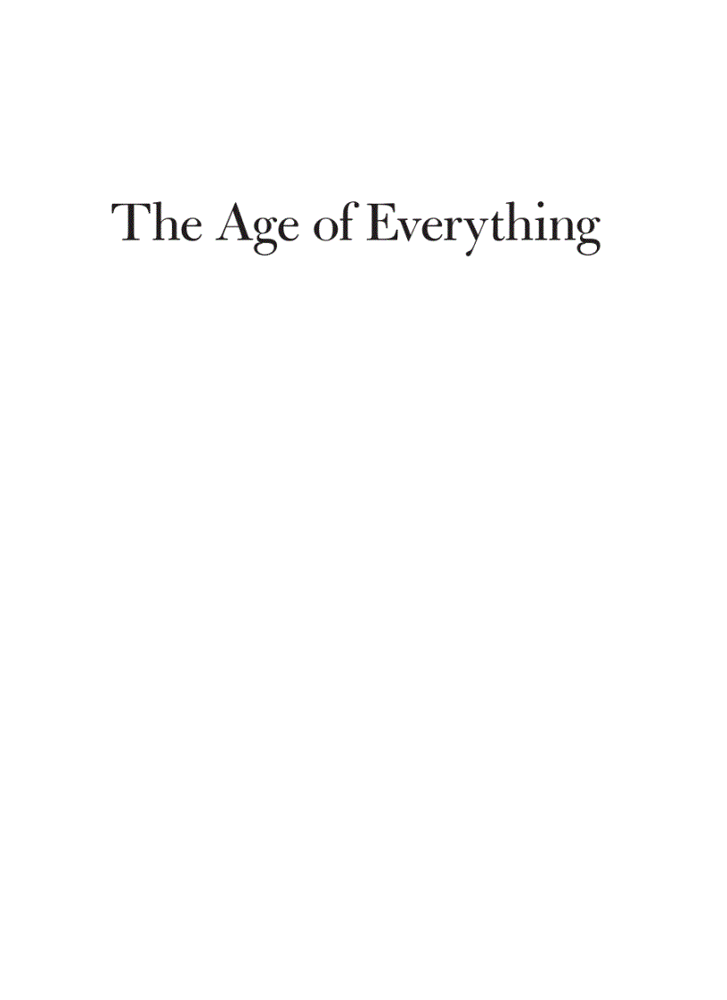 image for page The Age of Everything How Science Explores the Past
