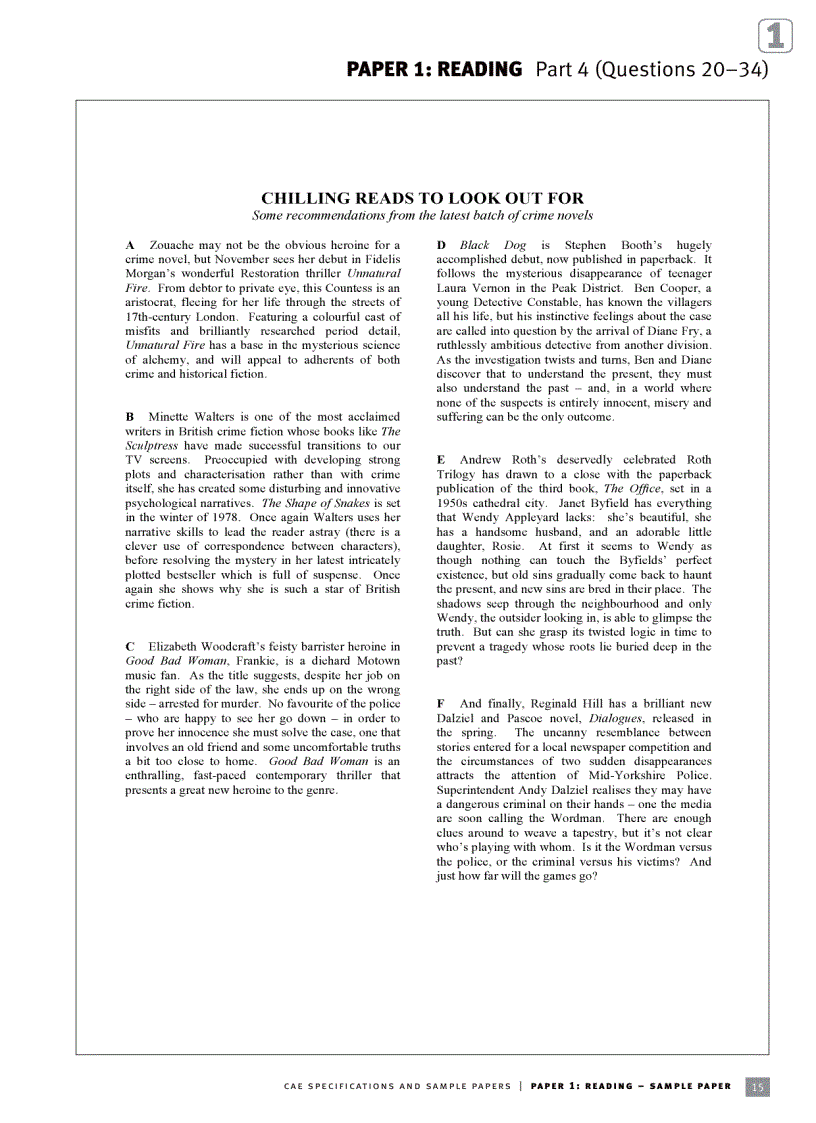 image for page Certiﬁcate in Advanced English