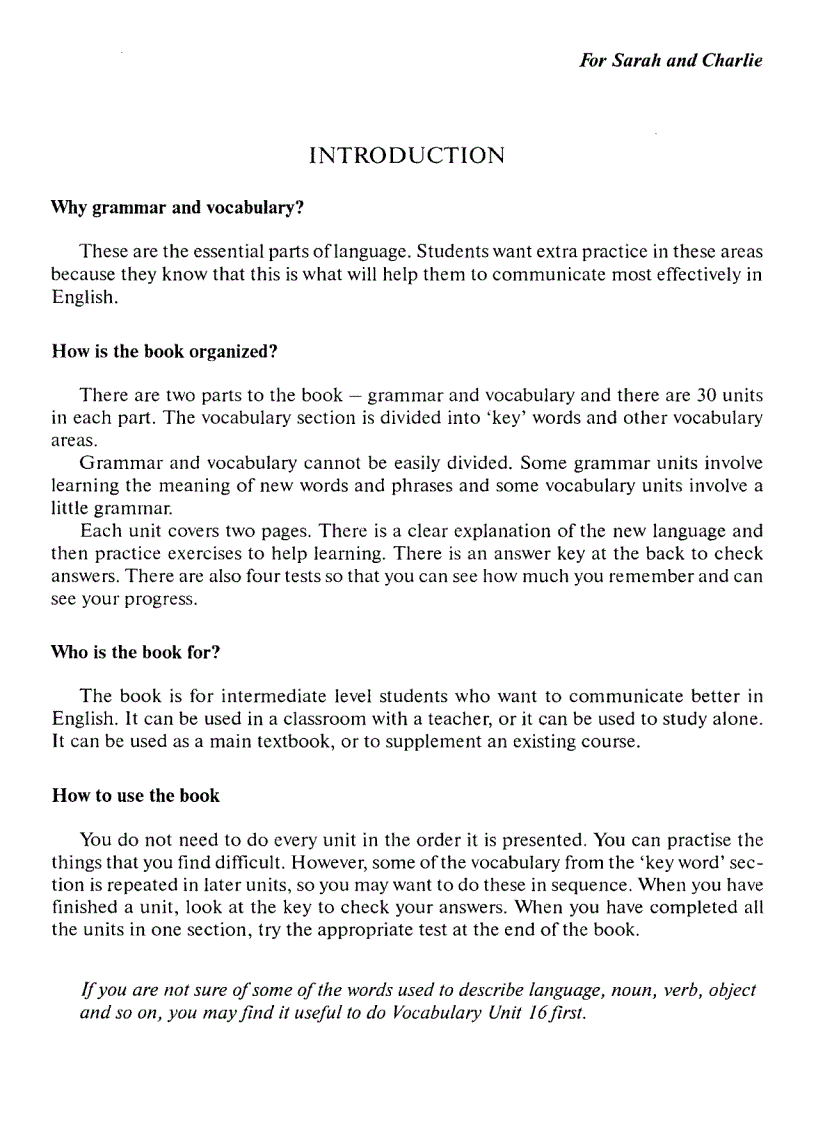 image for page Essential English A Grammar and Vocabulary Workbook for Intermediate Students