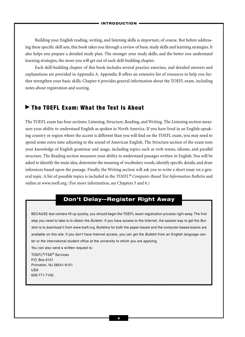 image for page TOEFL Exam Success in Only 6 Steps