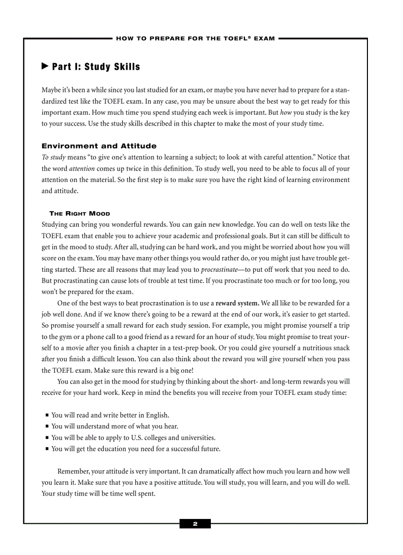 image for page TOEFL Exam Success in Only 6 Steps