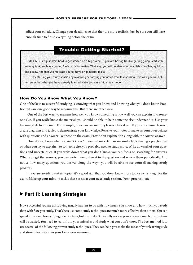image for page TOEFL Exam Success in Only 6 Steps