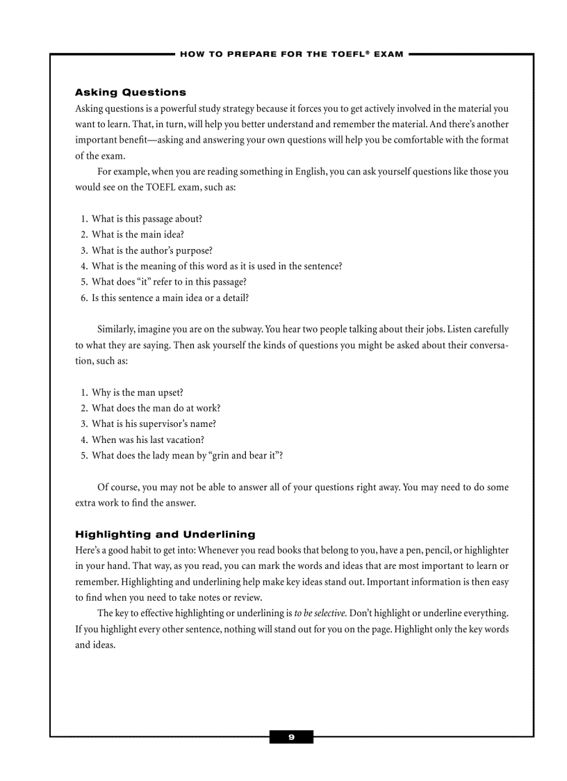 image for page TOEFL Exam Success in Only 6 Steps