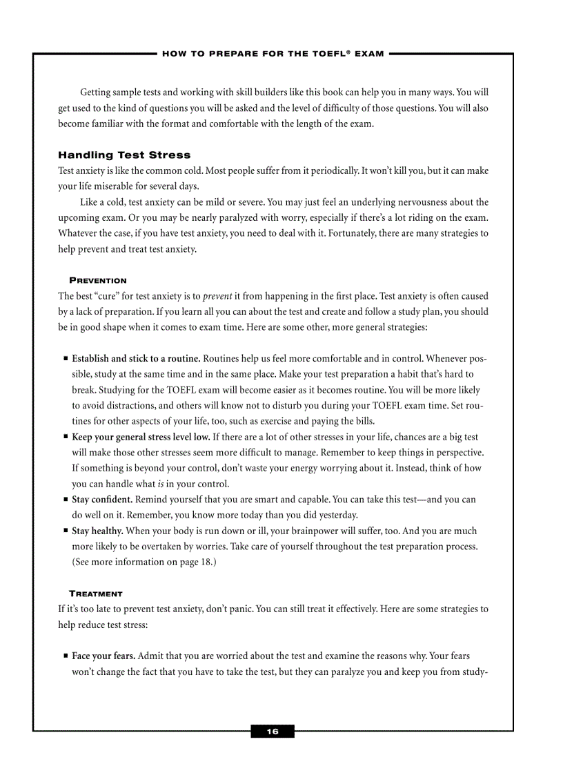 image for page TOEFL Exam Success in Only 6 Steps