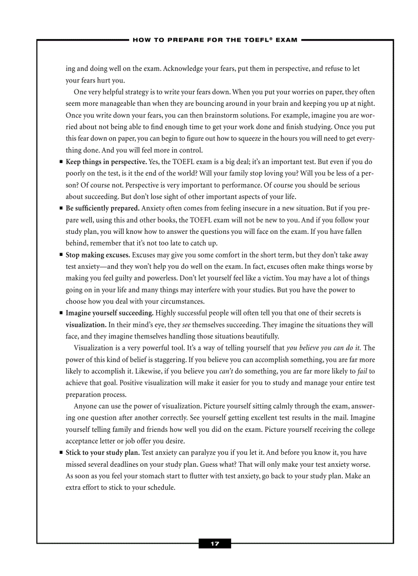 image for page TOEFL Exam Success in Only 6 Steps