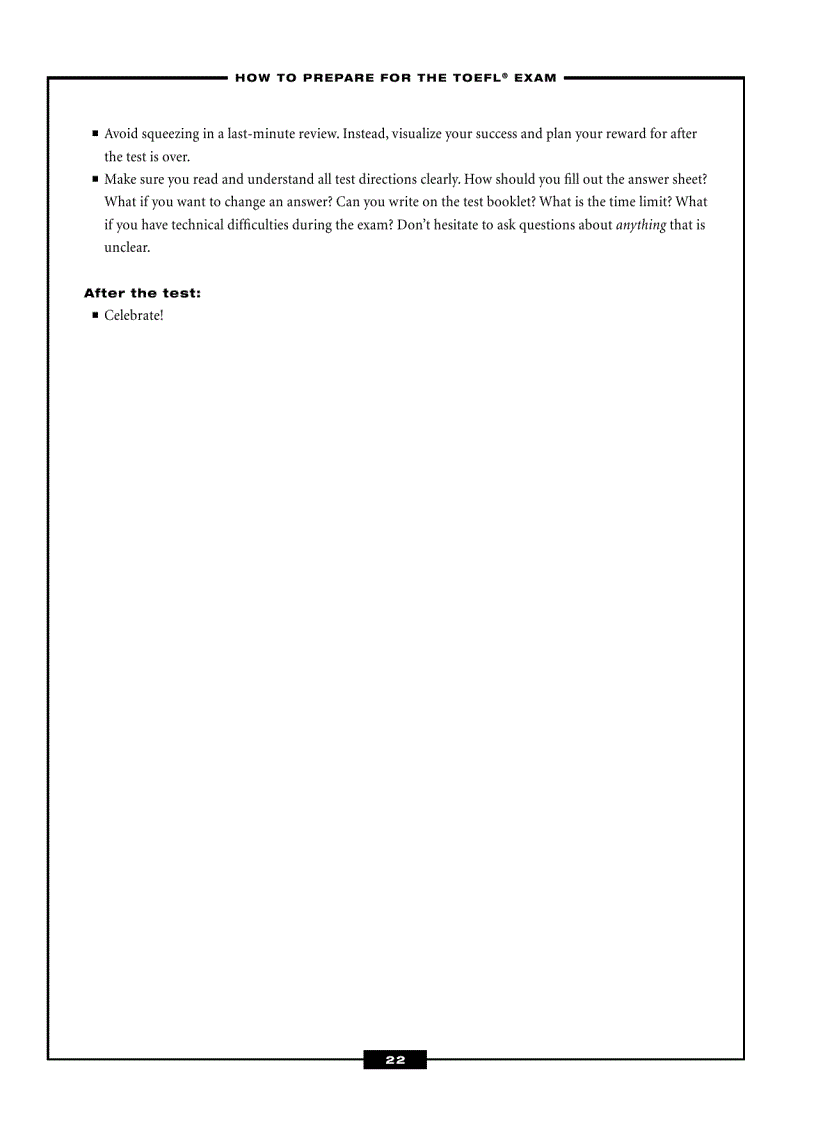 image for page TOEFL Exam Success in Only 6 Steps