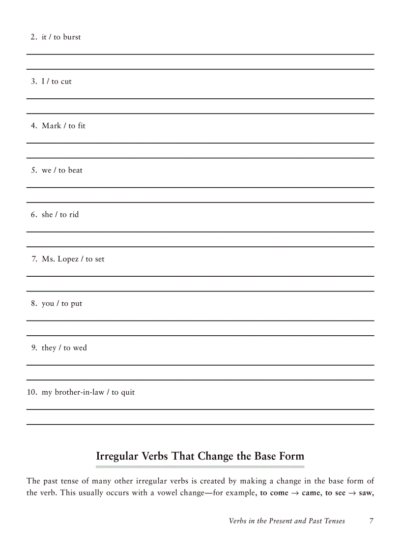 image for page English Verb Drills