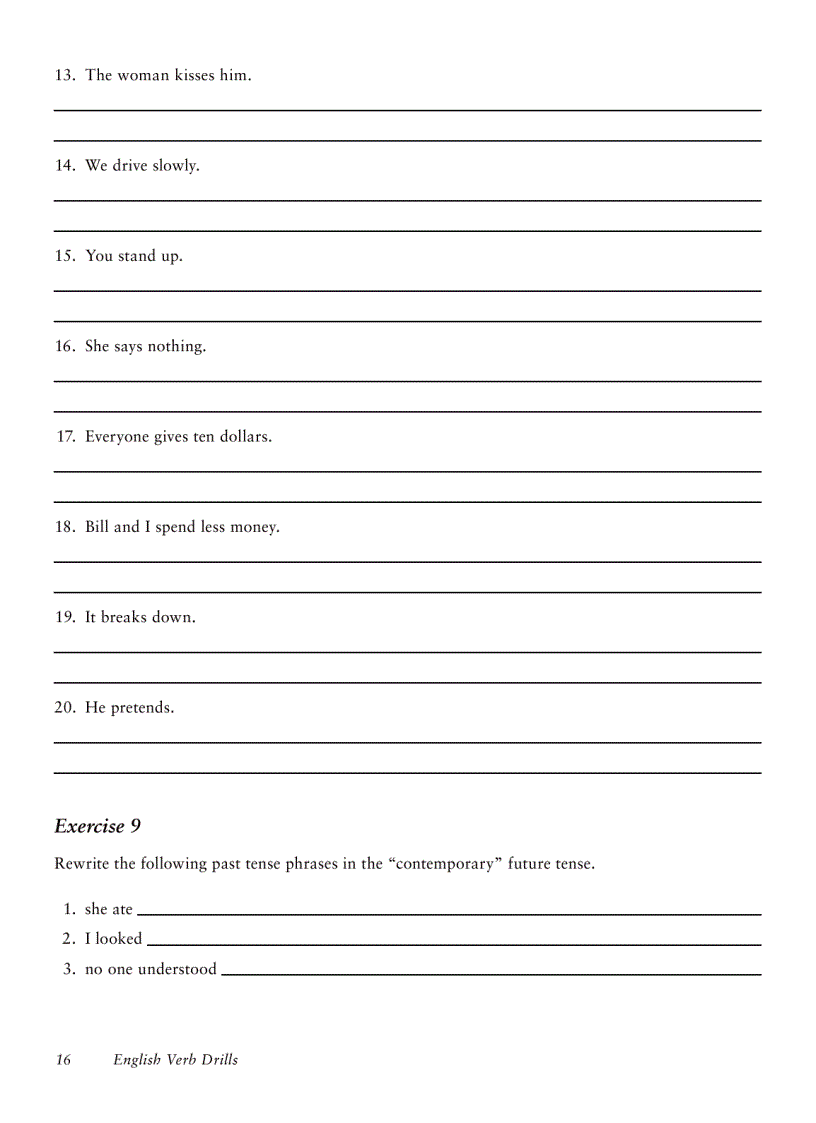 image for page English Verb Drills