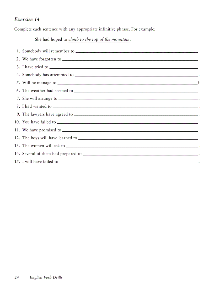 image for page English Verb Drills