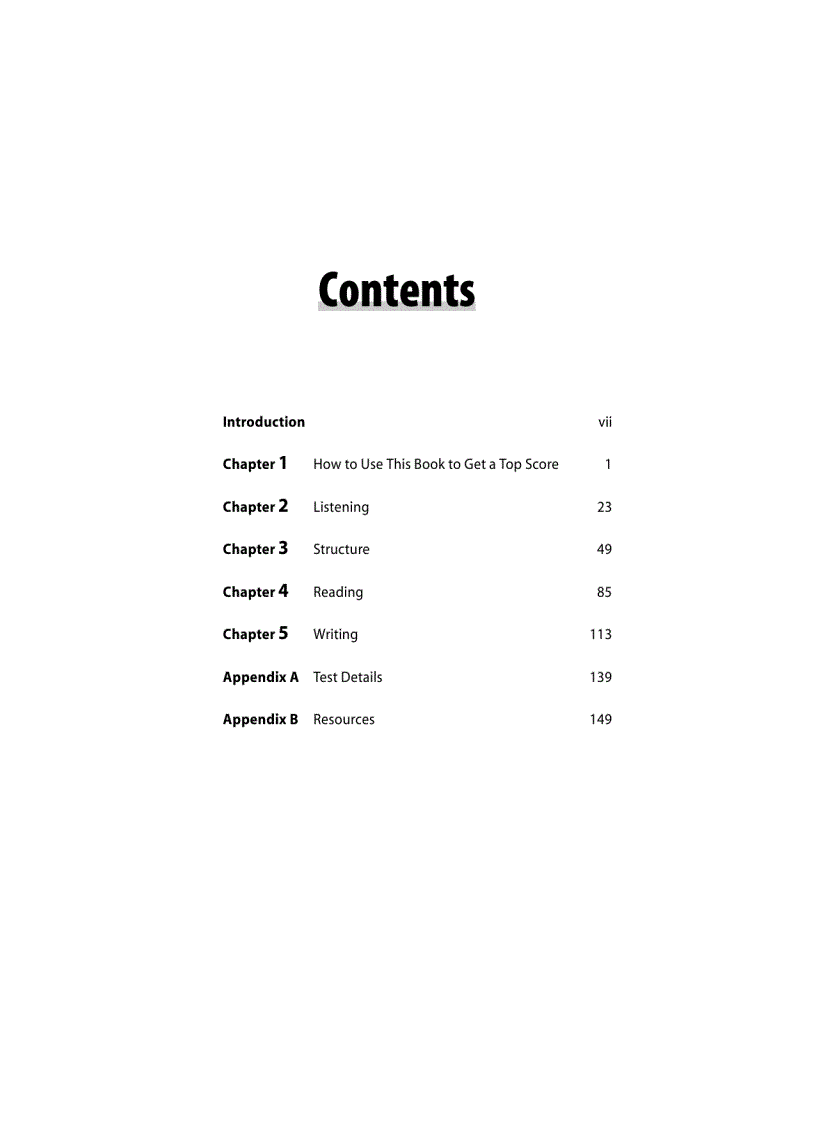 image for page TOEFL Exam Essentials