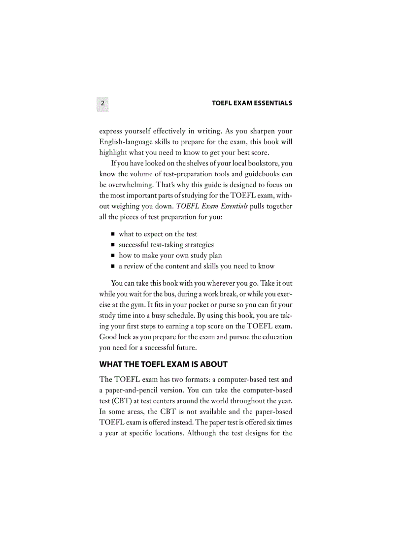 image for page TOEFL Exam Essentials