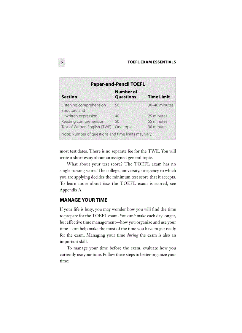 image for page TOEFL Exam Essentials