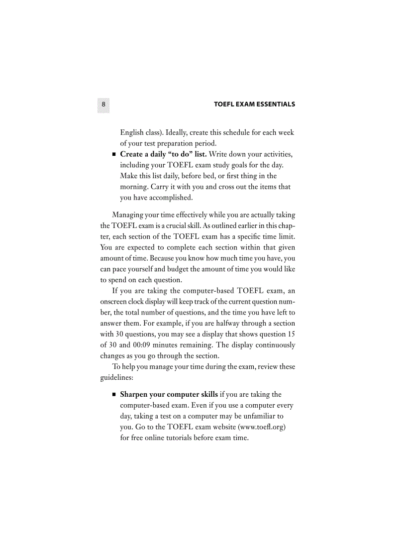 image for page TOEFL Exam Essentials