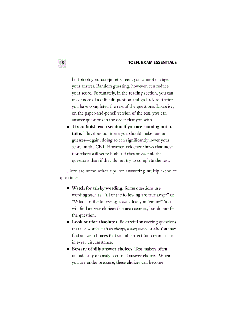 image for page TOEFL Exam Essentials