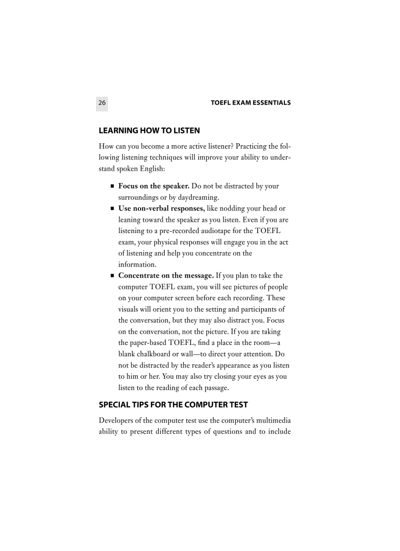 image for page TOEFL Exam Essentials