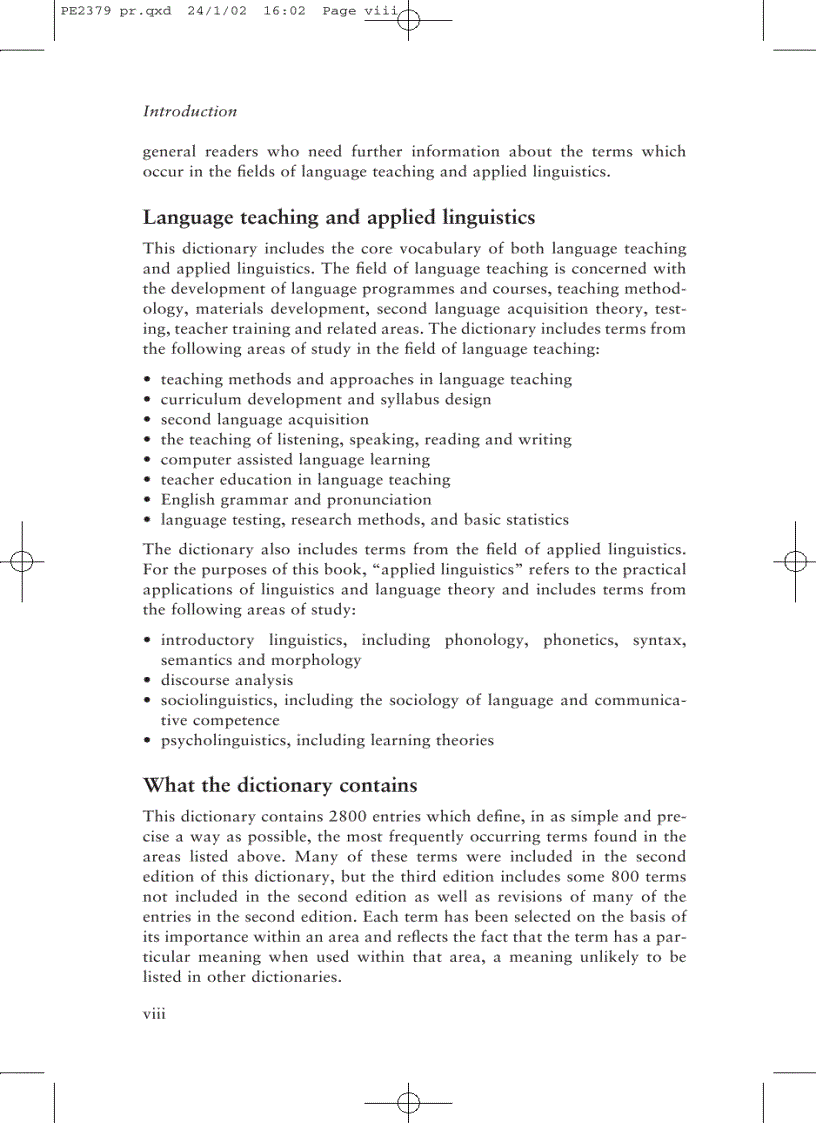 image for page Longman Dictionary of Language Teaching and Applied Linguistics